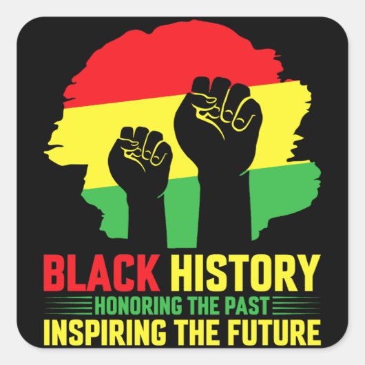 de vorige inspiratie voor de toekomst respecteren vierkante sticker (Voorkant)