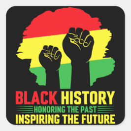 de vorige inspiratie voor de toekomst respecteren vierkante sticker