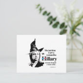 De vorige keer zag ik een vrouw als Hillary Briefkaart (Staand voorkant)