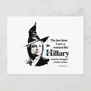 De vorige keer zag ik een vrouw als Hillary Briefkaart