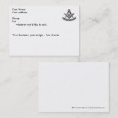 De vorige masterkaart visitekaartje (Voorkant / Achterkant)