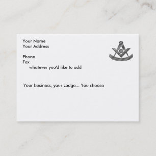 De vorige masterkaart visitekaartje