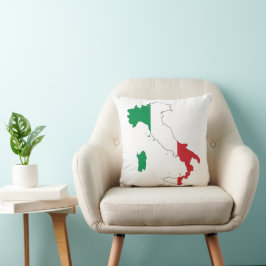 De vorm van Italië Kussen