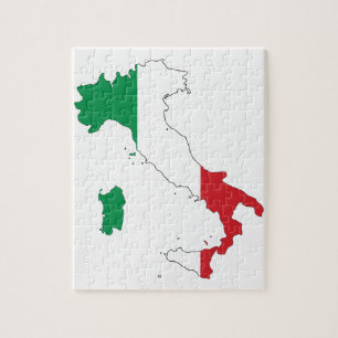 De vorm van Italië Legpuzzel