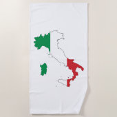 De vorm van Italië Strandlaken (Voorkant)