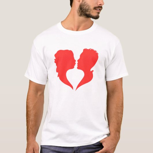 De vorm van liefde t-shirt (Voorkant)