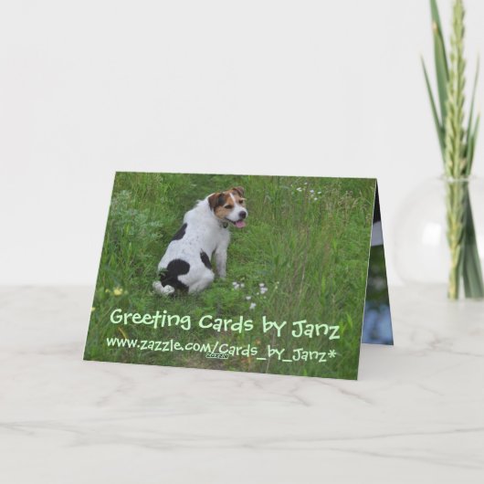 De vorm van Valentijn de Hond Feestdagen Kaart (Achterkant)