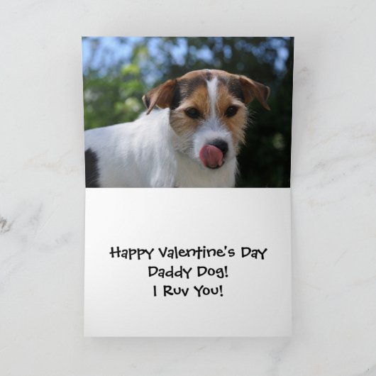 De vorm van Valentijn de Hond Feestdagen Kaart (Binnen)
