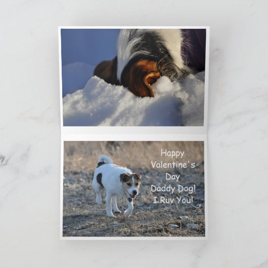 De vorm van Valentijn de Hond Feestdagen Kaart (Binnen)