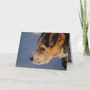 De vorm van Valentijn de Hond Feestdagen Kaart