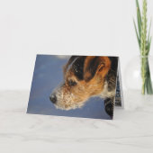 De vorm van Valentijn de Hond Feestdagen Kaart (Voorkant)