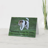 De vorm van Valentijn de Hond Feestdagen Kaart (Achterkant)