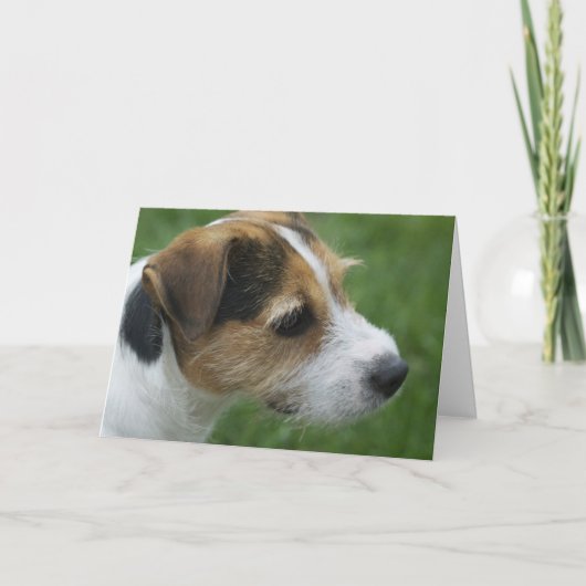 De vorm van Valentijn de Hond Feestdagen Kaart (Voorkant)