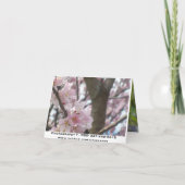 De vormBloemen van het hart Feestdagen Kaart (Achterkant)