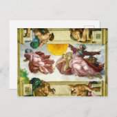 De vorming van de zon door Michelangelo Briefkaart (Voorkant / Achterkant)