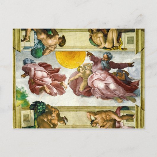 De vorming van de zon door Michelangelo Briefkaart (Voorkant)
