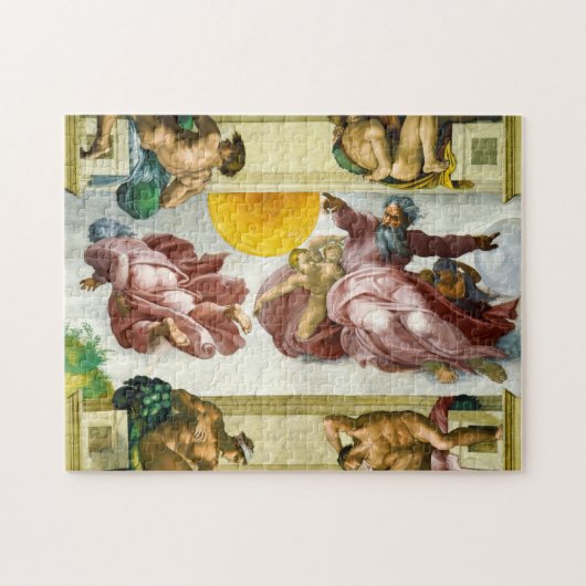 De vorming van de zon door Michelangelo Legpuzzel (Horizontaal)