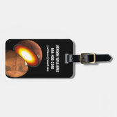 De vorming van rotsachtige lichamen in het zonnest bagagelabel (Voorkant horizontaal)