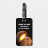 De vorming van rotsachtige lichamen in het zonnest bagagelabel (Achterkant verticaal)