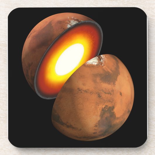 De vorming van rotsachtige lichamen in het zonnest bier onderzetter (Voorkant)