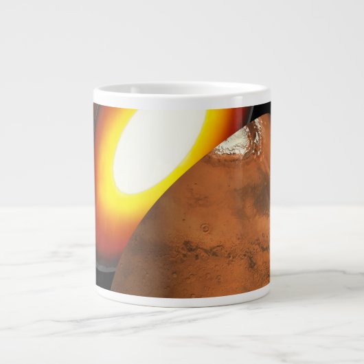 De vorming van rotsachtige lichamen in het zonnest grote koffiekop (Voorkant)