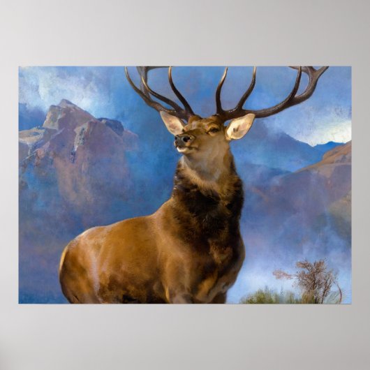 De vorst van de Glen door Edwin Landseer Poster (Voorkant)