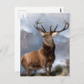 De vorst van de Glen door Sir Edwin Landseer Briefkaart (Voorkant / Achterkant)