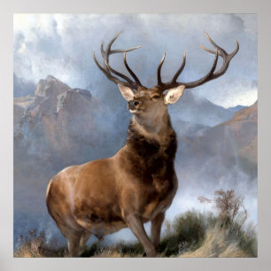 De vorst van de Glen door Sir Edwin Landseer Poster