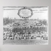 De vorstbeurs van de winter der Theems Poster (Voorkant)