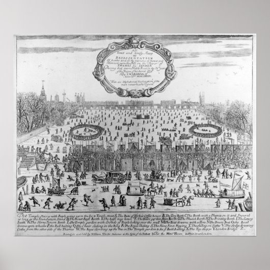 De vorstbeurs van de winter der Theems Poster (Voorkant)