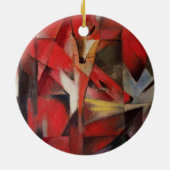 De vos, 1913 keramisch ornament (Achterkant)