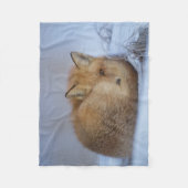 de vos deken, vos werpt, comfortabele slaapvos fleece deken (Voorkant)