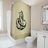 De vos douchegordijn (In situ)