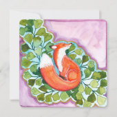 De vos en de bries feestdagenkaart (Voorkant)