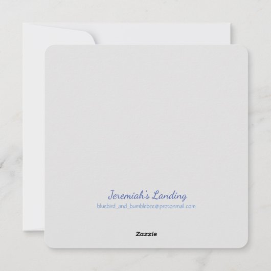 De vos en de bries feestdagenkaart (Achterkant)