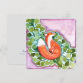 De vos en de bries feestdagenkaart (Voorkant / Achterkant)