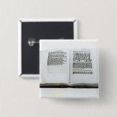 De vos en de druiven vierkante button 5,1 cm (Voorkant /achterkant)