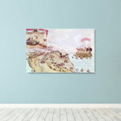 De vos en de gans; of Boney Broke Loose Canvas Afdruk (Insitu (Houten vloer))
