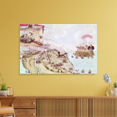 De vos en de gans; of Boney Broke Loose Canvas Afdruk (Insitu (Woonkamer))