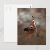 De vos en de vlinder briefkaart (Voorkant / Achterkant)