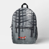 De vos en het bos bedrukte rugzak (Voorkant)