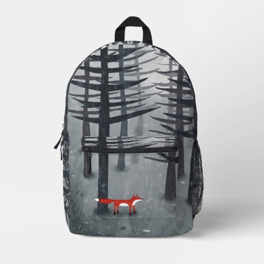 De vos en het bos bedrukte rugzak (Voorkant)