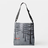 De vos en het bos crossbody tas (Achterkant)