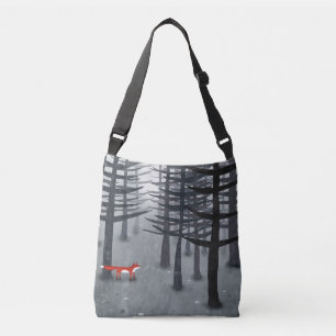 De vos en het bos crossbody tas
