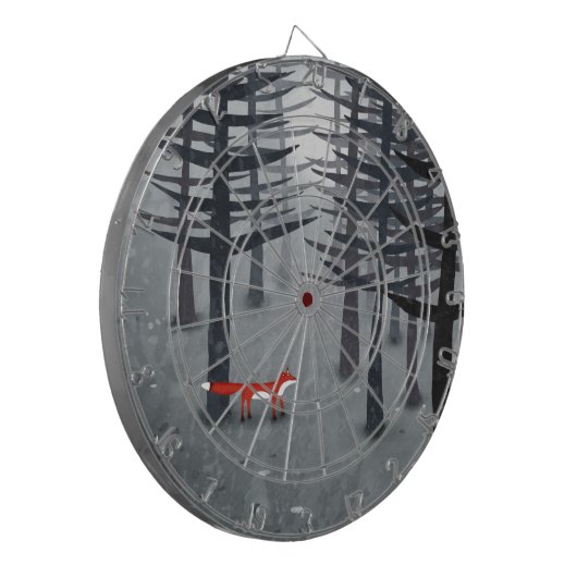 De vos en het bos dartbord (Voorkant Links)