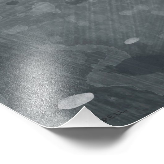 De vos en het bos foto afdruk (Hoek)