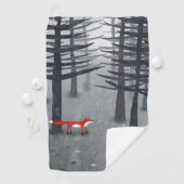 De vos en het bos golfhanddoek (Insitu)