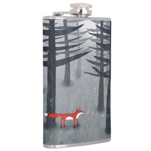 De vos en het bos heupfles (Rechts)