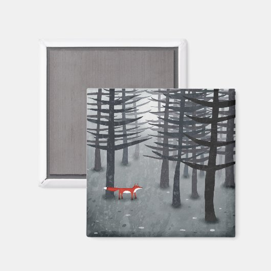 De vos en het bos magneet (Voorkant / Achterkant)