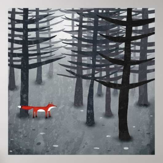De vos en het bos poster (Voorkant)